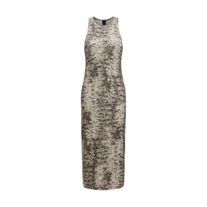 Beige Cotton Casual Dress