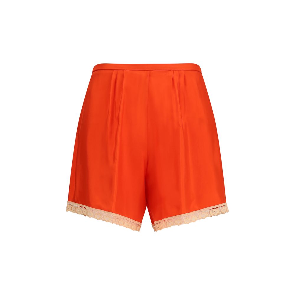 Multicolor Viscose Bermuda Shorts