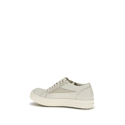 Beige Calf Leather Bos Taurus Low Top Sneakers