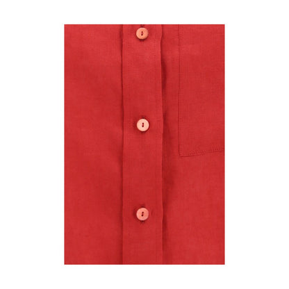 Multicolor Linen Dress Shirt