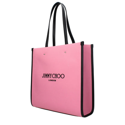 Pink Fabric Shoulder Bag