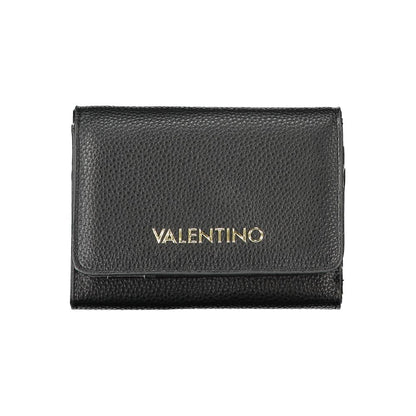 Black Polyurethane Women's Wallet