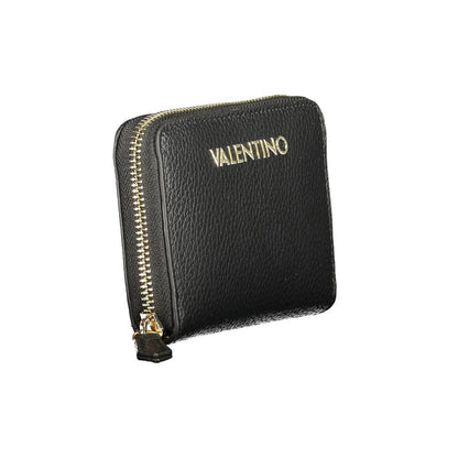 Black Polyurethane Women's Wallet
