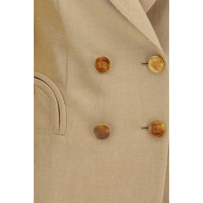 Beige Linen Blazer