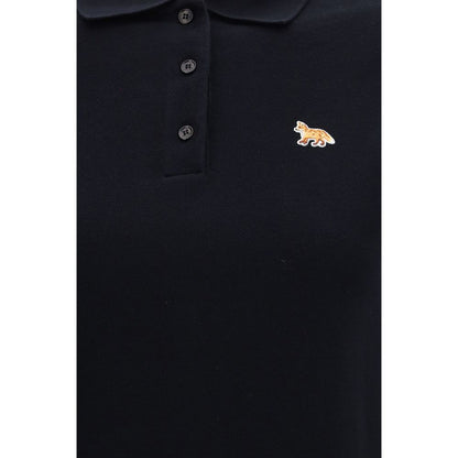 Black Cotton Polo Shirt
