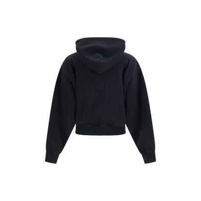Black Cotton Sweatshirt