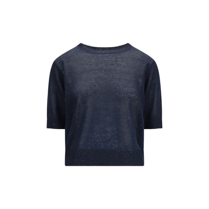 Blue Cotton Sweatshirt