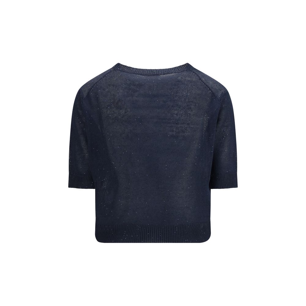 Blue Cotton Sweatshirt