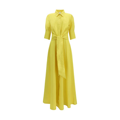 Bicolor Silk Casual Dress