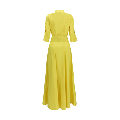 Bicolor Silk Casual Dress