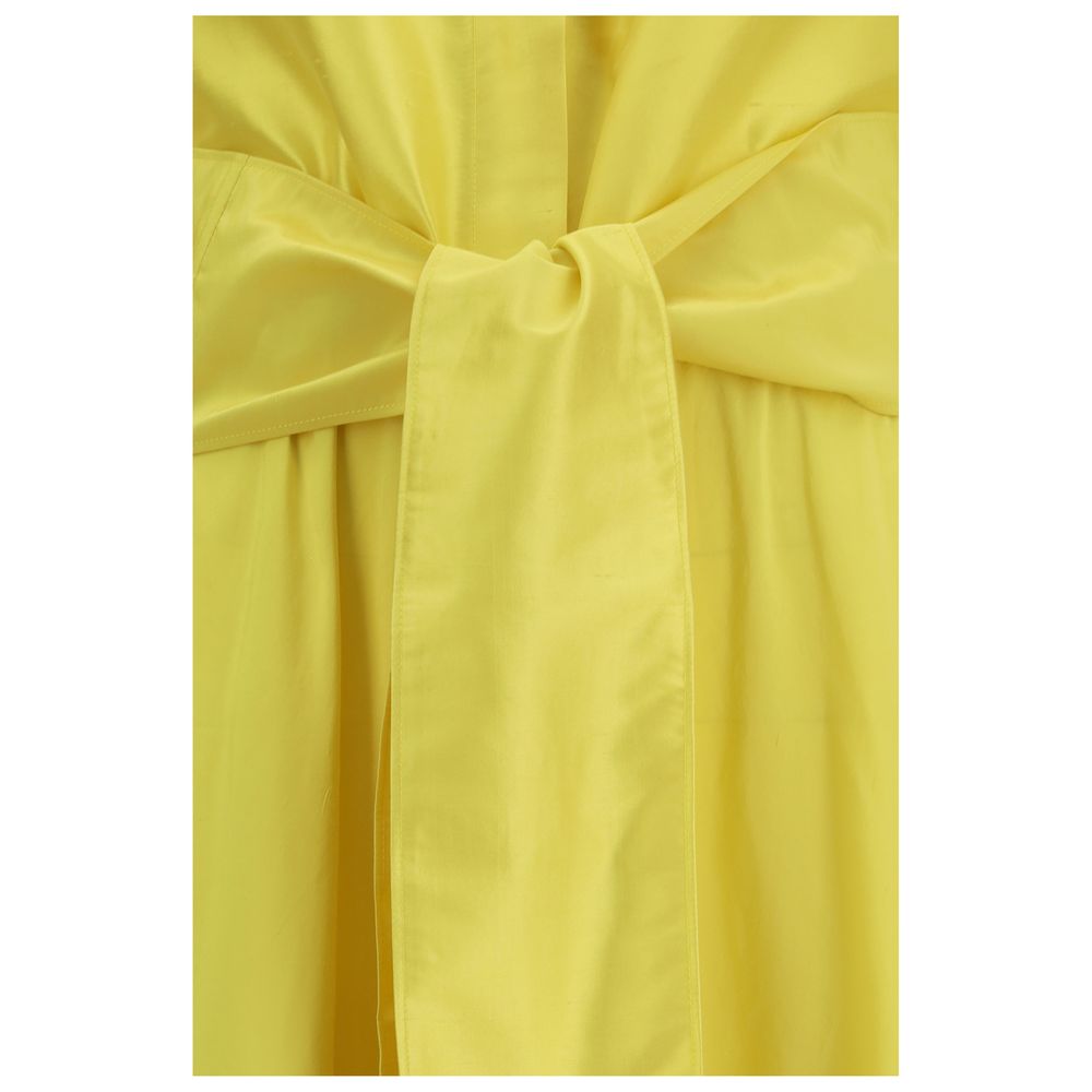 Bicolor Silk Casual Dress