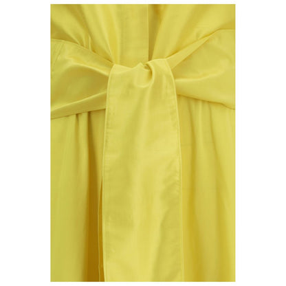 Bicolor Silk Casual Dress