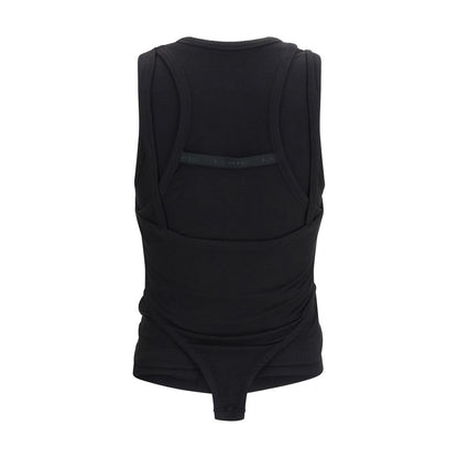Black Lyocell Tank Tops