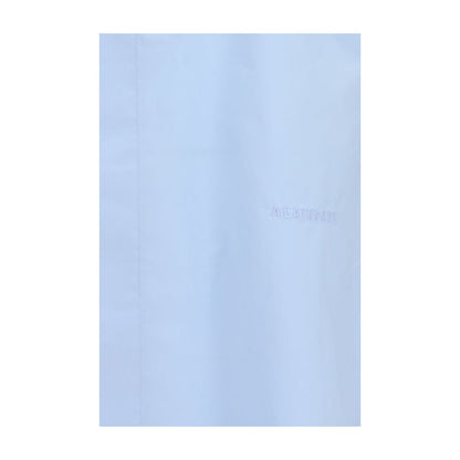 Blue Cotton Shortsleeve Shirt