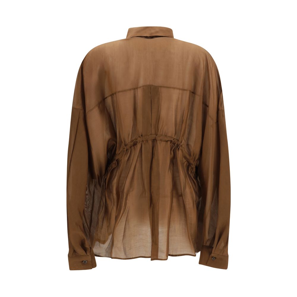 Brown Lyocell Shirt