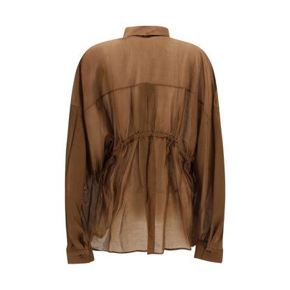 Brown Lyocell Shirt