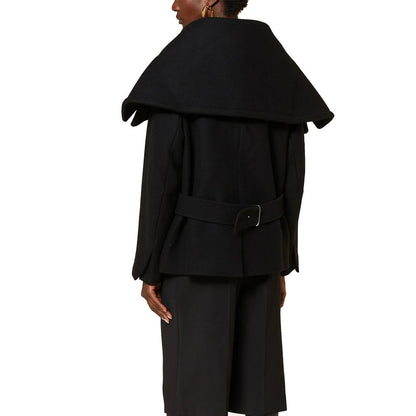 Black Virgin Wool Coat