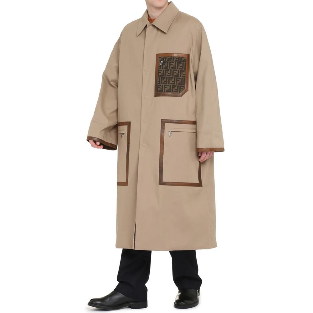 Beige Cotton Coat