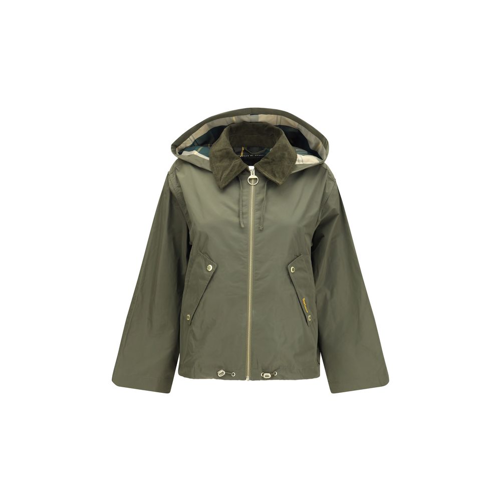 Bicolor Cotton Rain Coat