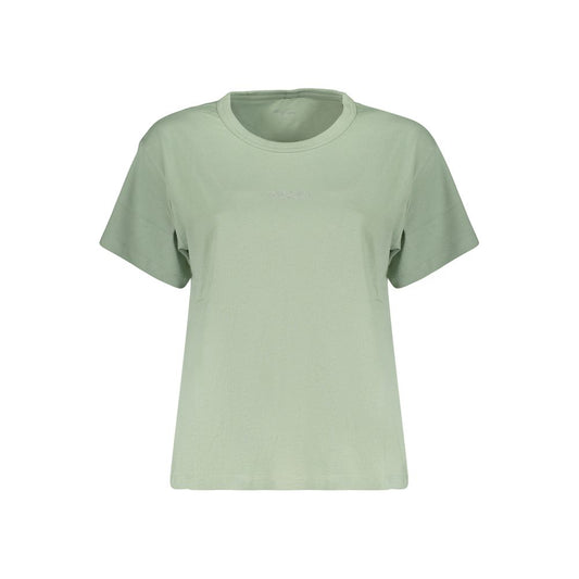 Green Cotton Women's T-Shirt