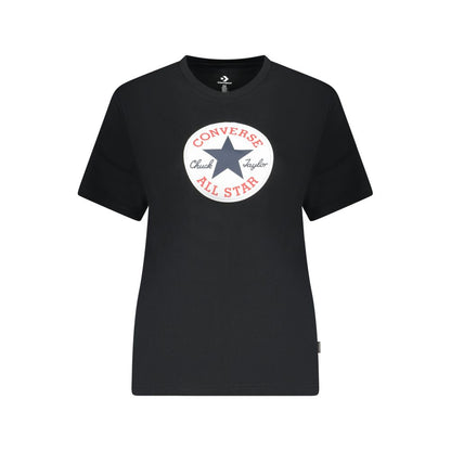 Black Cotton Women's T-Shirt