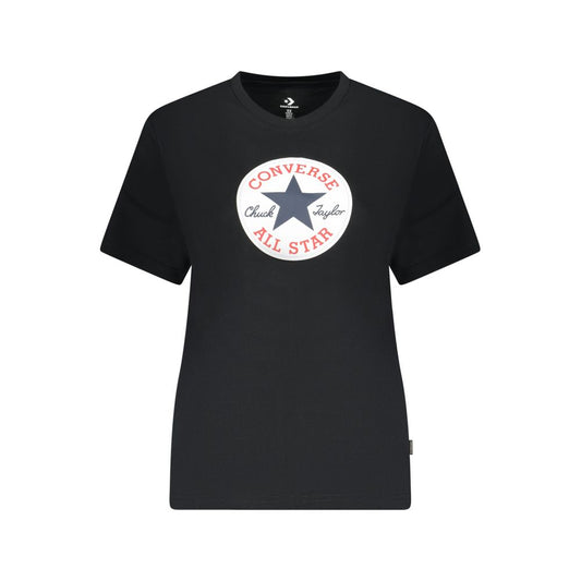 Black Cotton Women's T-Shirt