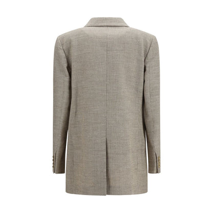 Beige Cotton Blazer