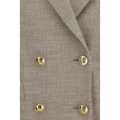 Beige Cotton Blazer