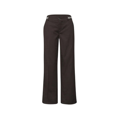 Brown Viscose Casual Pants