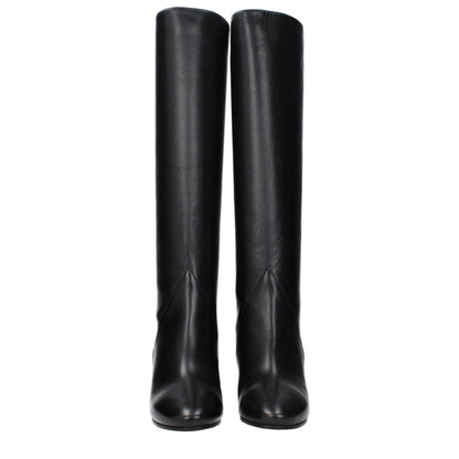 Black Leather Boots