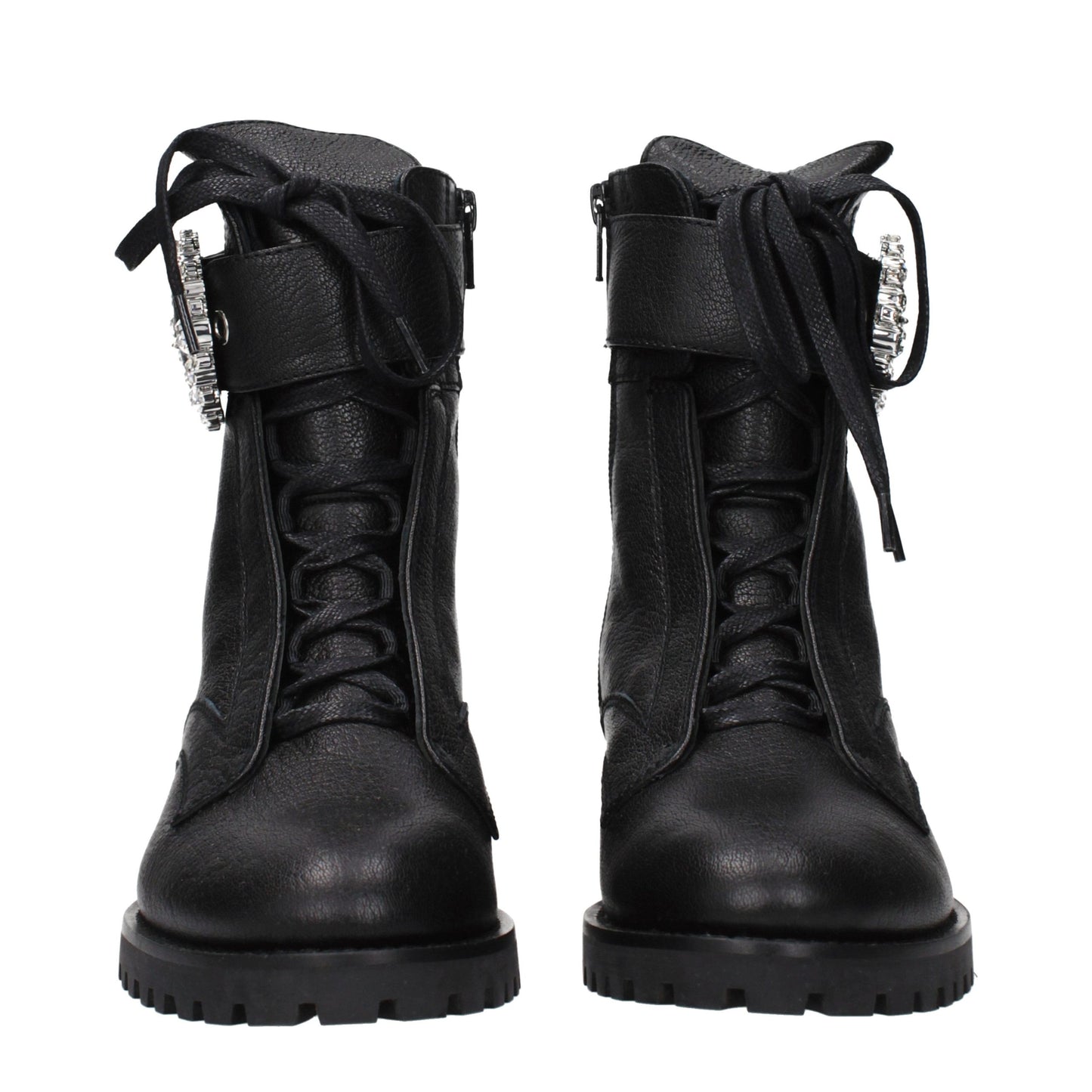 Black Leather Ankle Boots