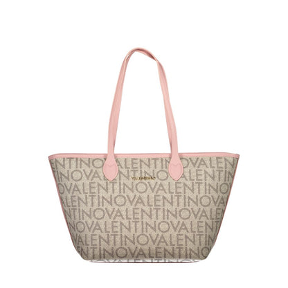 Beige Poliuretano Women's Shoulder Bag
