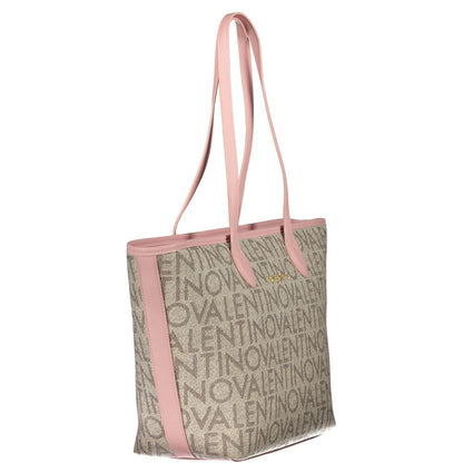 Beige Poliuretano Women's Shoulder Bag