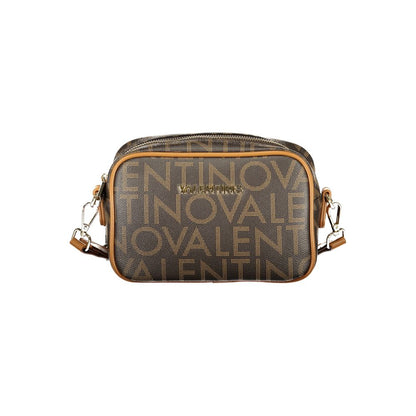 Brown Polyurethane Women Bag
