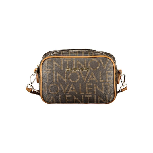 Brown Polyurethane Women Bag