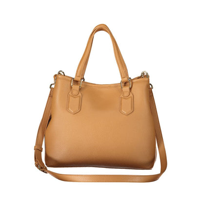Brown Polyurethane Women's Bag