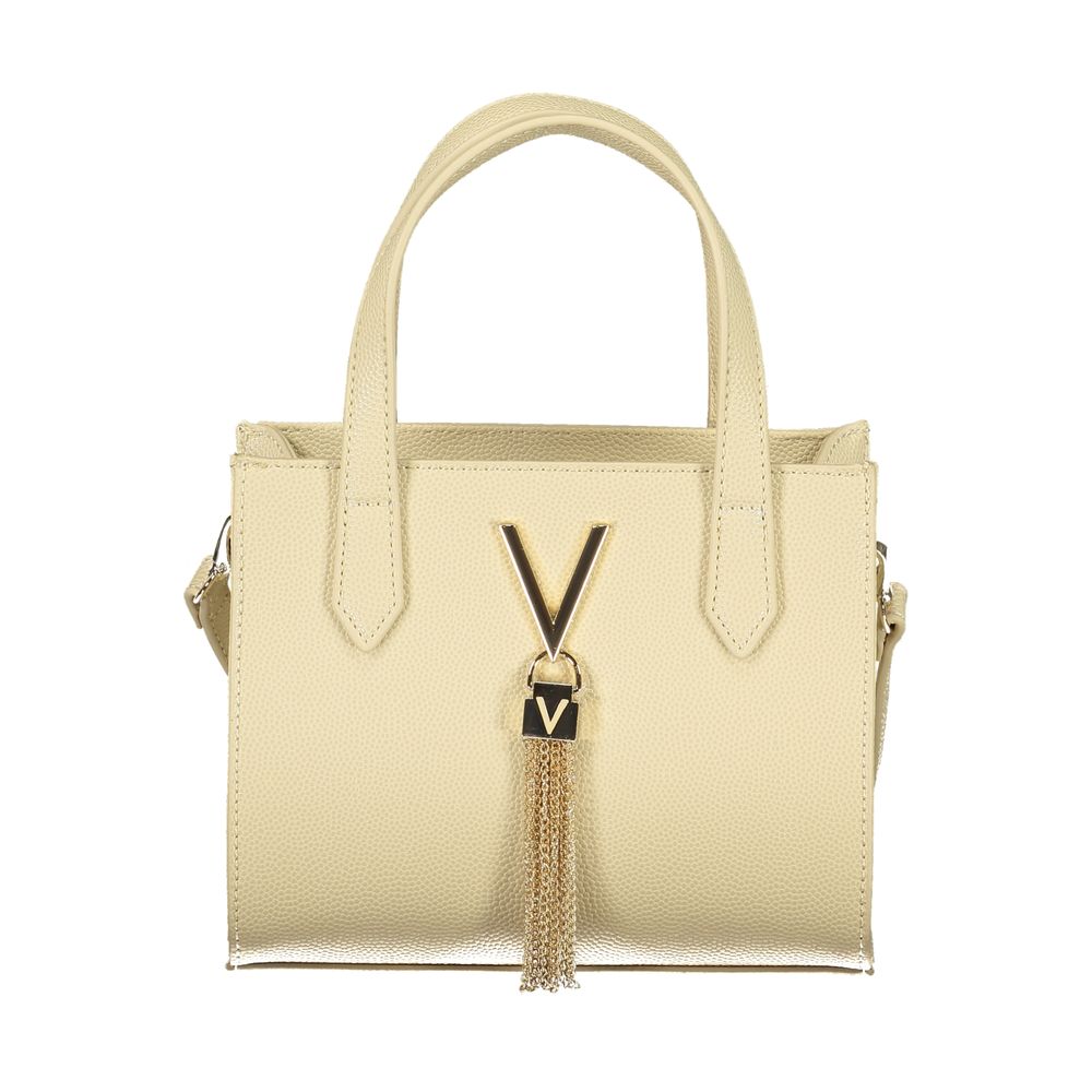Beige Polyurethane Women's Bag