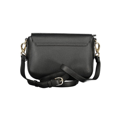 Black Polyurethane Women's Bag