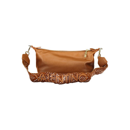 Brown Polyurethane Women's Bag