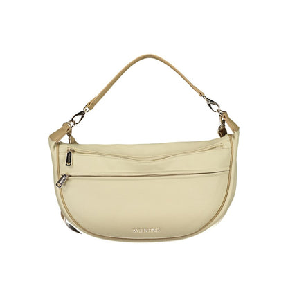 Beige Polyurethane Women's Bag