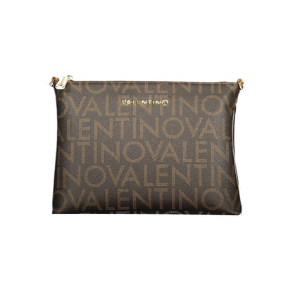 Brown Polyurethane Women's Bag
