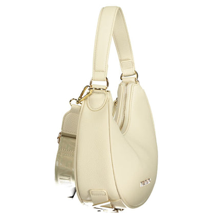 Beige Polyurethane Womens Bag