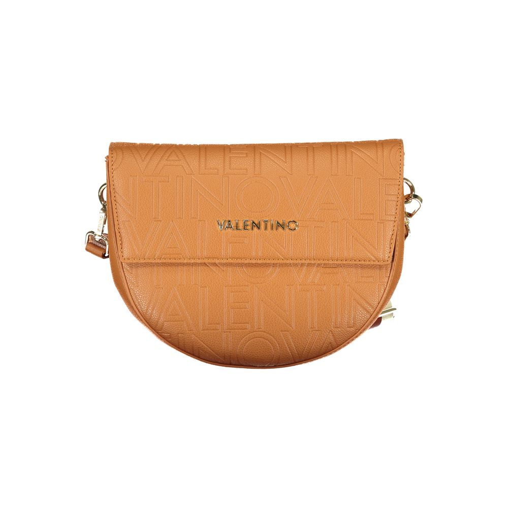 Brown Polyurethane Women's Bag