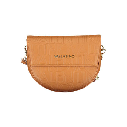 Brown Polyurethane Women's Bag