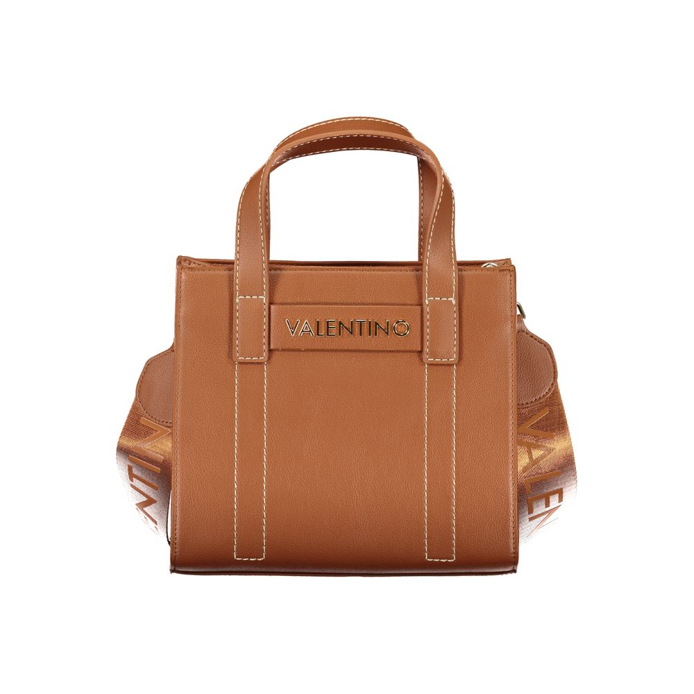 Brown Polyurethane Women's Bag