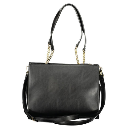 Black Polyurethane Womens Bag