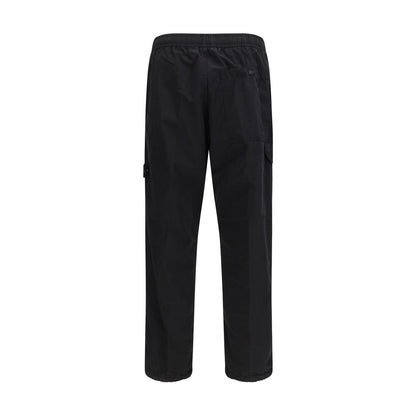 Black Cotton Cargo Pants