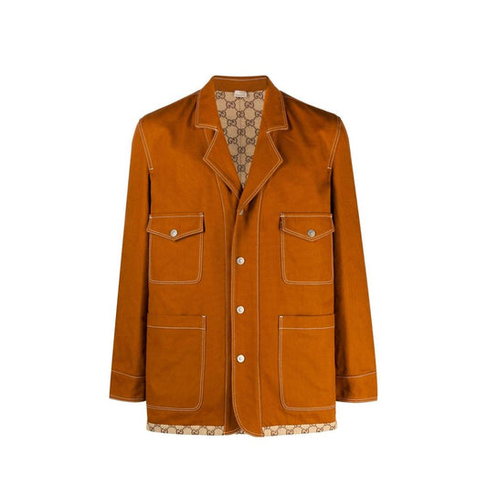 Brown Cotton Coat