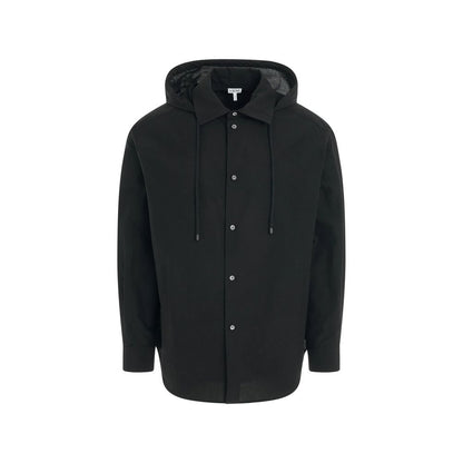 Black Cotton Shell Jacket