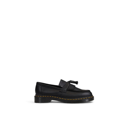 Black Leather Slip-On Loafers